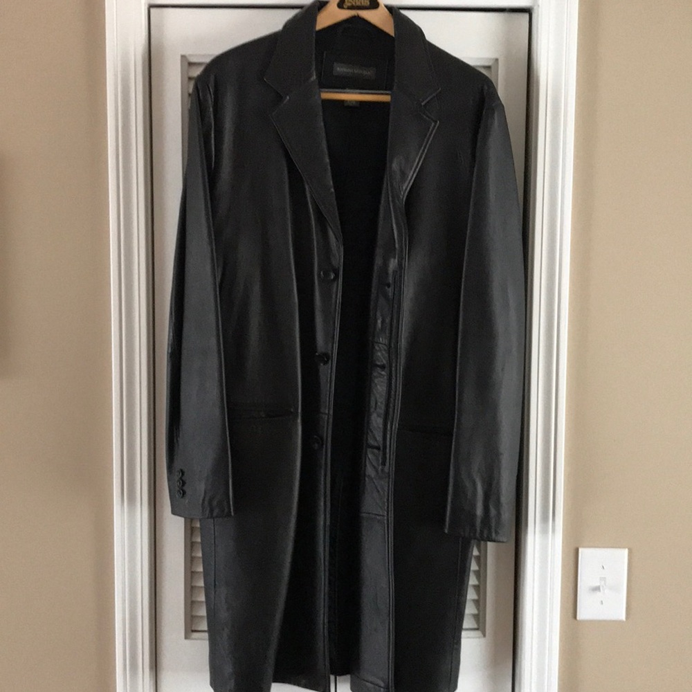 Banana Republic Leather Trench Coat